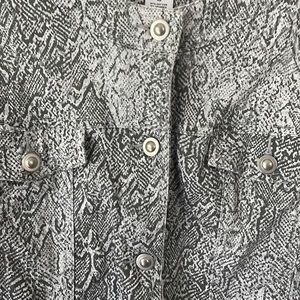 Ruby Rd. Snake Print Jacket